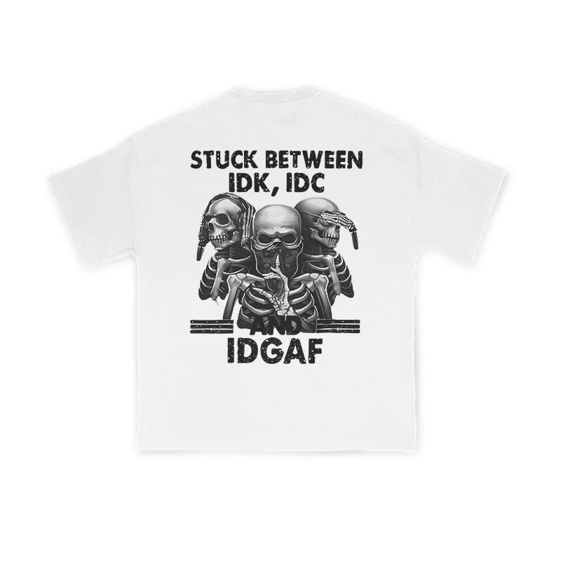 (Limited offer)Unisex 100% Cotton Creative Skull Print T-shirt