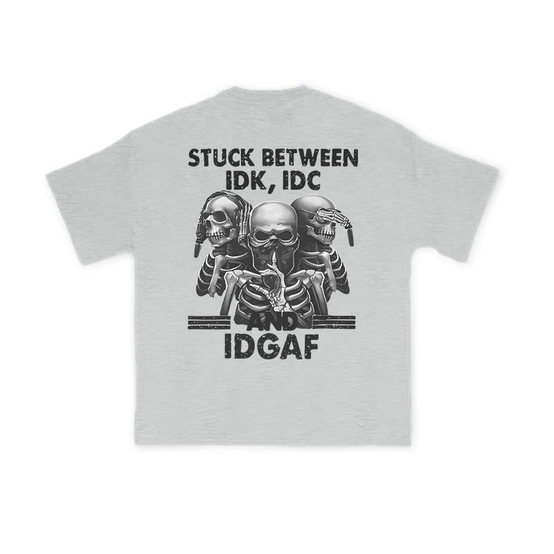 (Limited offer)Unisex 100% Cotton Creative Skull Print T-shirt