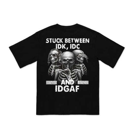 (Limited offer)Unisex 100% Cotton Creative Skull Print T-shirt